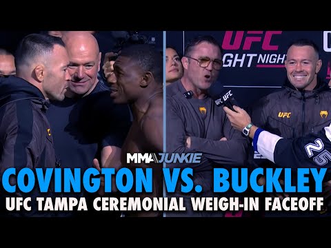 Chael Sonnen Crashes Colby Covington vs. Joaquin Buckley Faceoff | UFC Tampa | Ceremonial Weigh-Ins