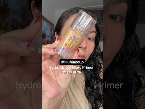 TRYING THE NEW @MilkMakeup hydro grip ✨glow✨ primer! (Review+ Demo)