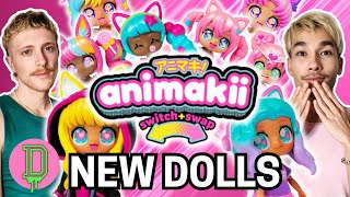 The BEST NEW dolls of 2025? NEW ANIMAKII switch + swap dolls are here! UNBOXING AND REVIEW! 🎧🍭🦄🪄