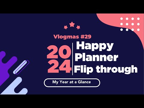 Vlogmas #29: Flipping through my Happy Planner 🎄