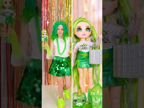 Nastya and friends transform into Rainbow High Dolls