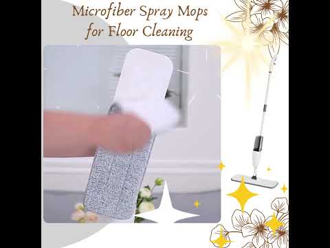 Microfiber Spray Mops for Floor Cleaning - Wood Floor Mop with Spray Flat Dust Mop #spraymop