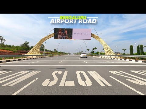 Bangalore Airport Rd - 4K | Incredibly Beautiful | Kempegowda International Airport