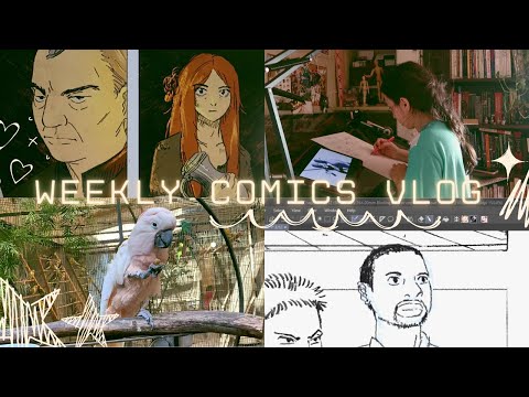 New parrot and a week of drawing and coloring my medieval comic | Studio Weekly Vlog #2