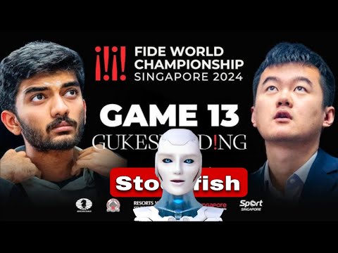 Stockfish ANALYSED The Fide World Chess Championship Game: Ding Liren Vs Gukesh D | Fide Chess