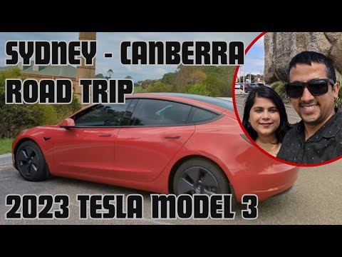 Sydney to Canberra Road Trip - Tesla Model 3 | How many times did we charge? | Total Charging Costs