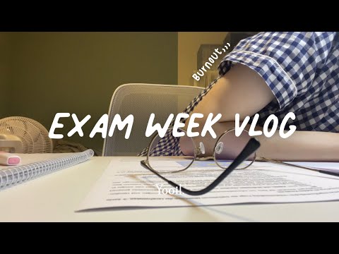 (sub) Exam week study vlog | 3 days before my exam | Burnout,,🫠 lots of cramming