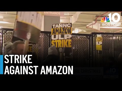 Drivers strike against Amazon days before Christmas