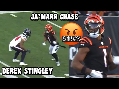 Ja’Marr Chase Vs Derek Stingley Jr 🔥 LSU MATCHUP! (WR Vs CB) Texans Vs Bengals 2023 highlights