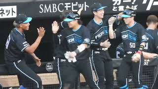 上川畑大吾が走者一掃タイムリースリーベースヒットを放ち爆盛り上がりする瞬間‼︎🔥エスコンフィールド北海道日本ハムファイターズ