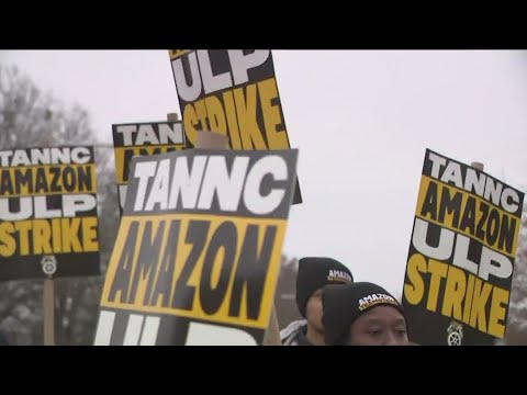 Teamsters pause protest against Amazon