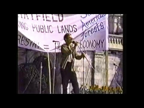 River Phoenix Attends Environmental Rally