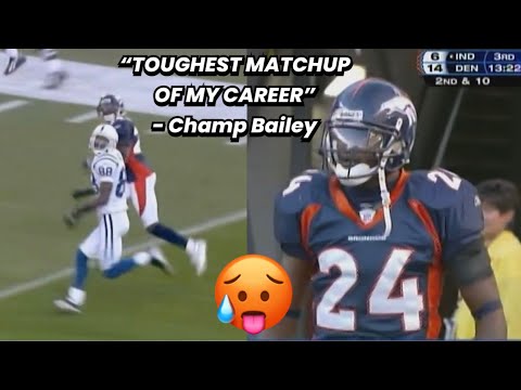 Marvin Harrison Vs Champ Bailey 🥵 Champ Bailey’s TOUGHEST Matchup! 😬 | WR vs CB | 2006