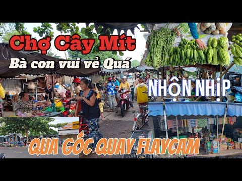 chợ cây mít qua gốc nhìn flaycam hương vị quê nhà