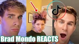 BRAD MONDO Reacts | TikTok Video Compilation of Hairdresser reacts | @bradmondonyc #1