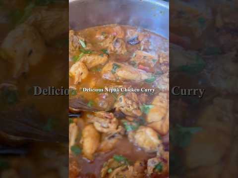 Nepali Chicken Curry 🥘 #easydeliciousrecipes #nepalifood 🍛#foodshorts #youtubeshorts