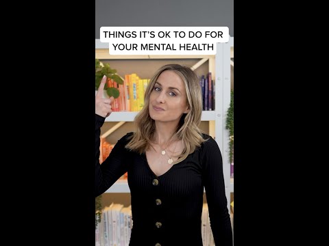 Things Its Ok To Do For You’re Mental Heath #shorts