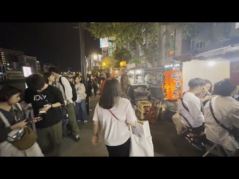 博多運河城 |看街頭藝人表演 |福岡夜市文化 屋台