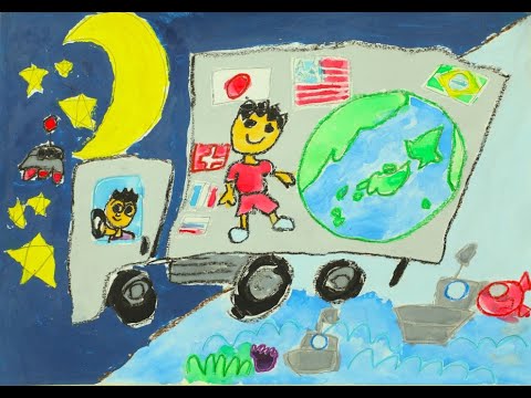 富山県トラック協会2023小学生絵画コンクール入賞作品（佳作）