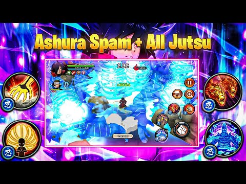 NxB NV : How Jutsu Look Like With Ashura Spam 😱 Ashura Spam Jutsu + All Jutsu Part 2 NxB NV 🔥