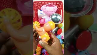 Diy unboxing amazing mini plastic kitchen set #shorts