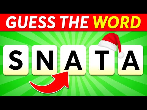 Guess the Christmas Word by Scrambled Letters 🎅🎄 Christmas Quiz