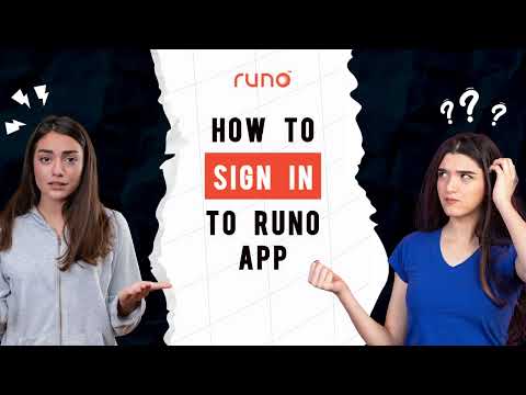 How to Sign in | Mobile App | Runo