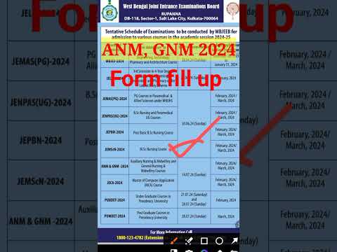 ANM GNM 2024 Form Fill up#anmgnm2024 #youtubeshorts #youtubeshort