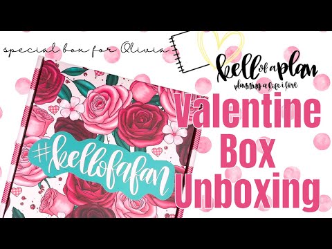 Kellofafan Valentine Box Unboxing, Flip Through & Plan With Me | Special Cause Box for Olivia