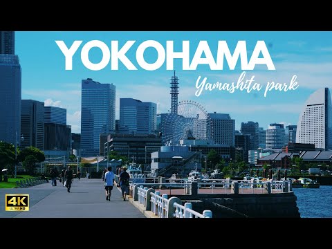 Yokohama yamashita park and yokohama studium Japan walk 横浜　山下公園　横浜スタジアム　散歩