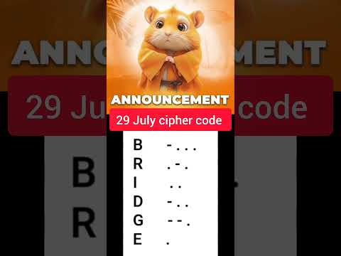 hamster kombat cipher code 29 july #dailycipher