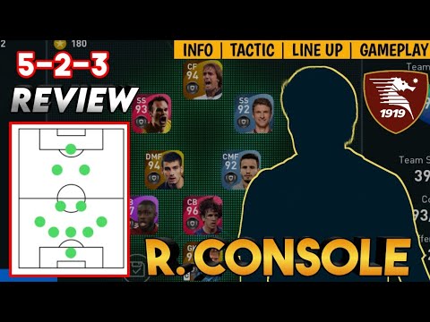 R. CONSOLE 523 MANAGER REVIEW | NEW SALERNITANA MANAGER | PES 2021 MOBILE