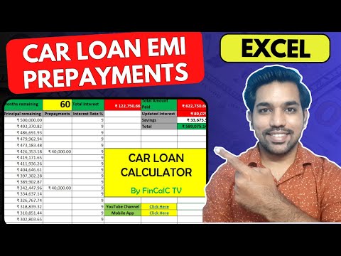 Car Loan Prepayment | How To Pay Car Loan Faster [Excel Calculator]