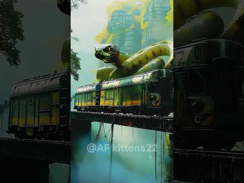 AI Travel Discovery | Python attacking Bus | Amazon Jungle #shorts #nature #art