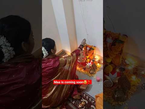 Maa is coming😍#viral #youtubeshorts #ytshorts #navratri #navratrispecial #garba #navratridecoration