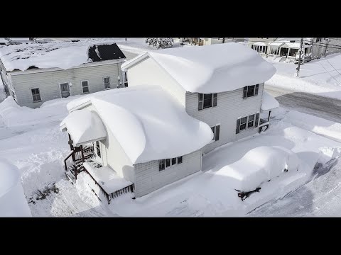 INSANE Lake Effect THUNDER Snow Drone Video - 4ft of Snow in Copenhagen, New York!