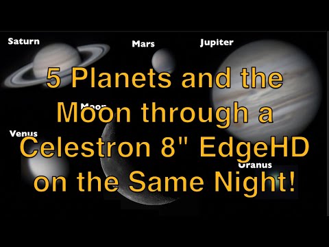 Five Planets with the Celestron 8" EdgeHD Telescope