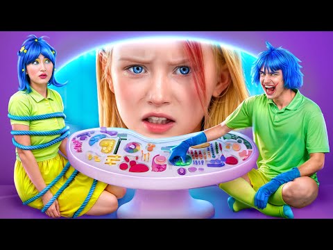 GIOIA Buona vs GIOIA Cattiva! Le Emozioni mi Governano nella Vita Reale! Creepy Inside Out 2!