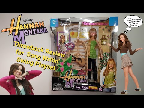 Review for Disney Hannah Montana Song Writin' Swing Playset - Miley Cyrus doll & Barbie playset :)