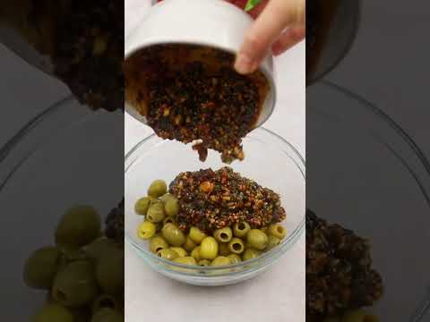 MARINATED OLIVES WITH WALNUTS | ZEYTOON PARVARDEH