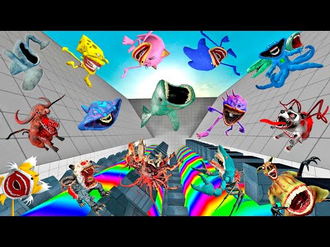 💥 SPARTAN KICKING ZOOCHOSIS MONSTERS SONIC TAPES EL GRAN MAJA SEA MONSTERS vs GIANT SHREDDER - Gmod