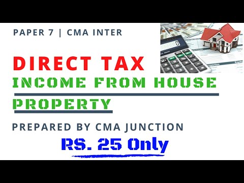 House Property Handwritten Notes | Direct Taxation | CMA Inter | CMA Junction |