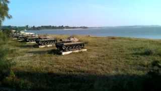 金門旅遊 - 慈湖三角堡 - 坦克面向廈門  - Kinmen Travel Tanks facing Xiamen