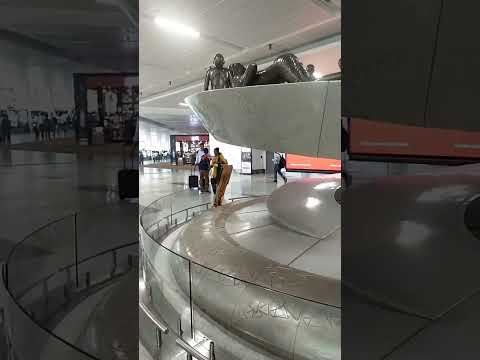 Surya namaskar asan at NewDelhi airport #newdelhiairport