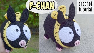 Crochet P-CHAN the Pig! 🐽 Ranma ½ | Free Pattern and Tutorial