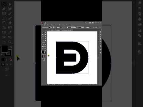 Design E D Letter Logo with Grid - Adobe Illustrator