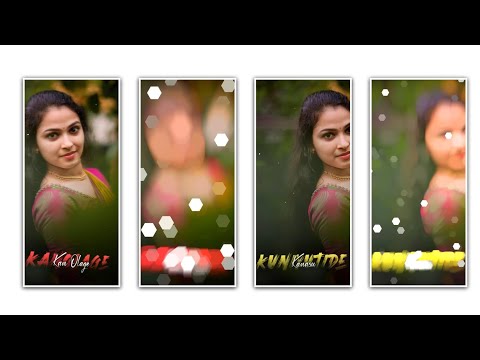 ✨girl video editing font style alight motion kannada editing 🧡full project video tutorial #editing