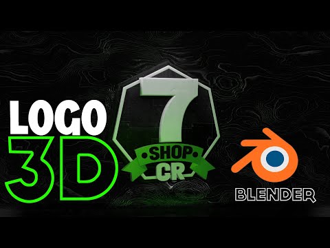 Que te parece este Logo 3D en Blender? / 7 Shop CR  /  Intro logo 3D