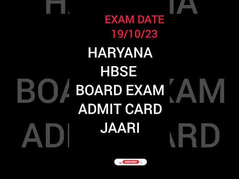 HBSE ADMIT CARD download|| HBSE EXAM #haryana #trending #shorts #viralvideo #education #darshannet