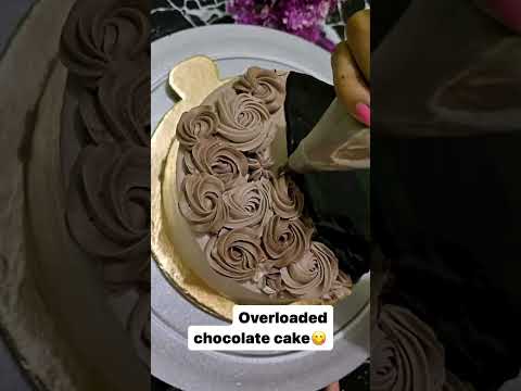 Chocolate cake decoration tutorial ✨ #ytshorts #chocolate #Dreamycakehouse #cakeartist  #viralvideo